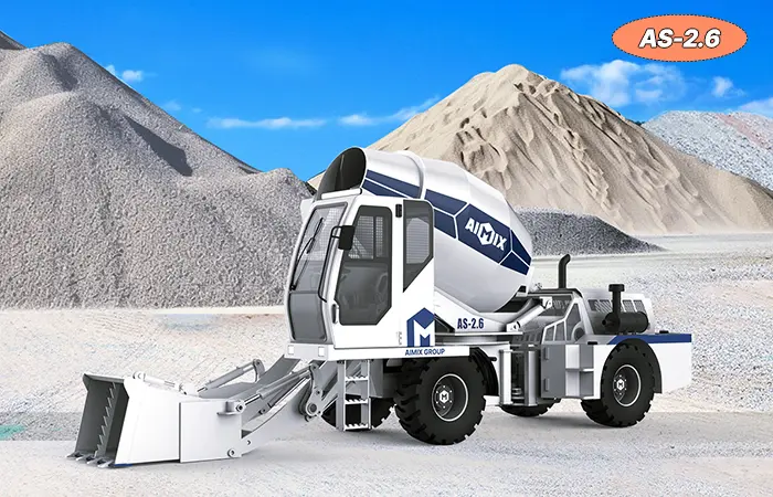 AS-2.6 self loader concrete mixer machine for sale in Indonesia