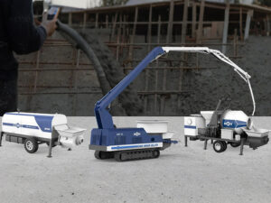 concrete pump machine banner Indonesia