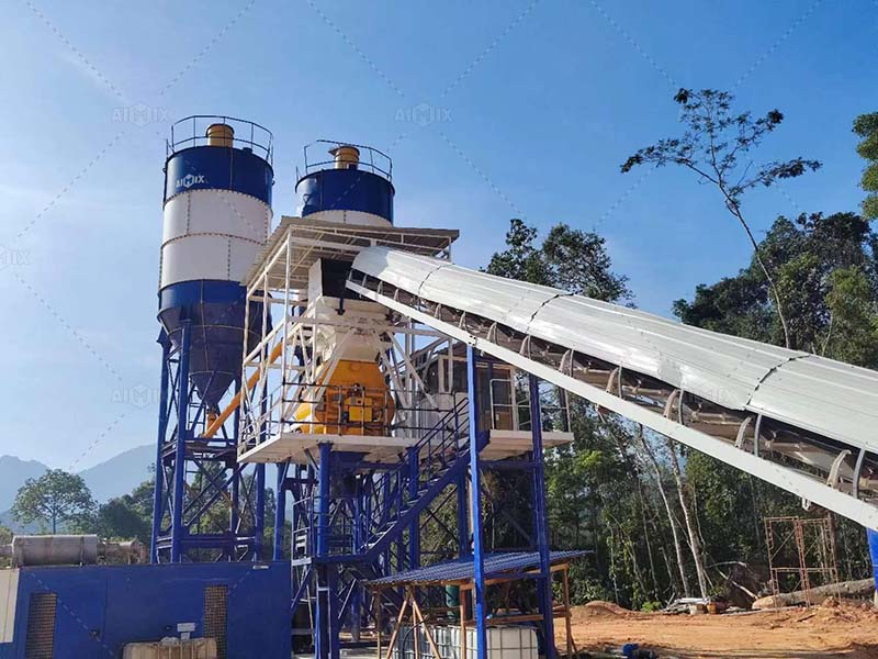 AJ35 Small batch plant mobile in Malaysia