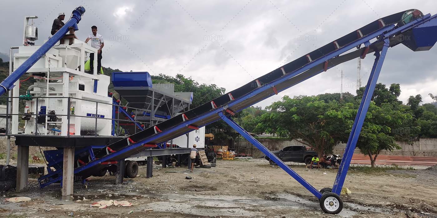 AJSY-50 Mobile Batch Plant in Dili, East Timor