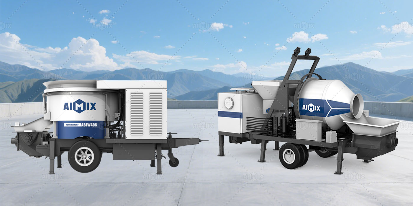 concrete mixer pump alternative to small concrete batching plant in Indonesia