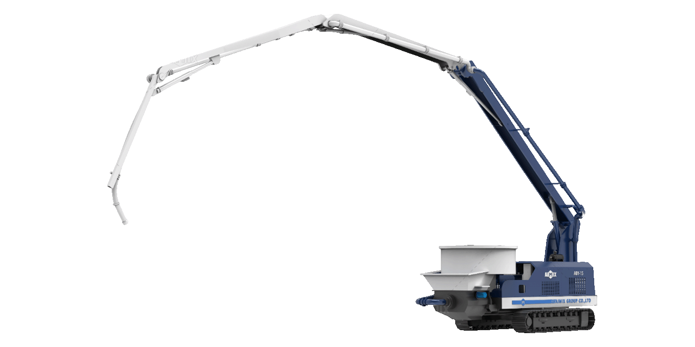 18m crawler type concrete boom mixer pump price Indonesia