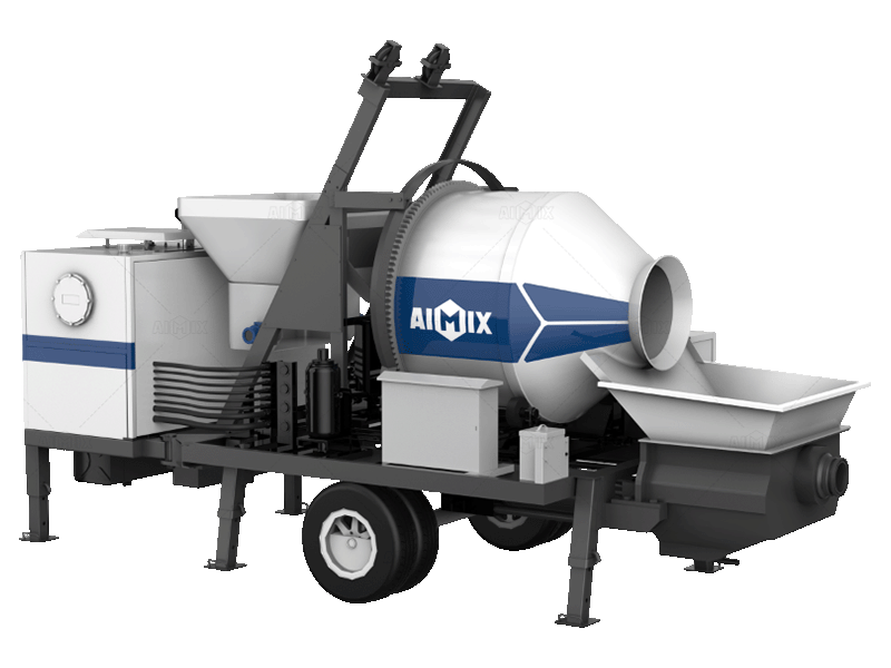 40cbm drum type concrete mixer pump for sale