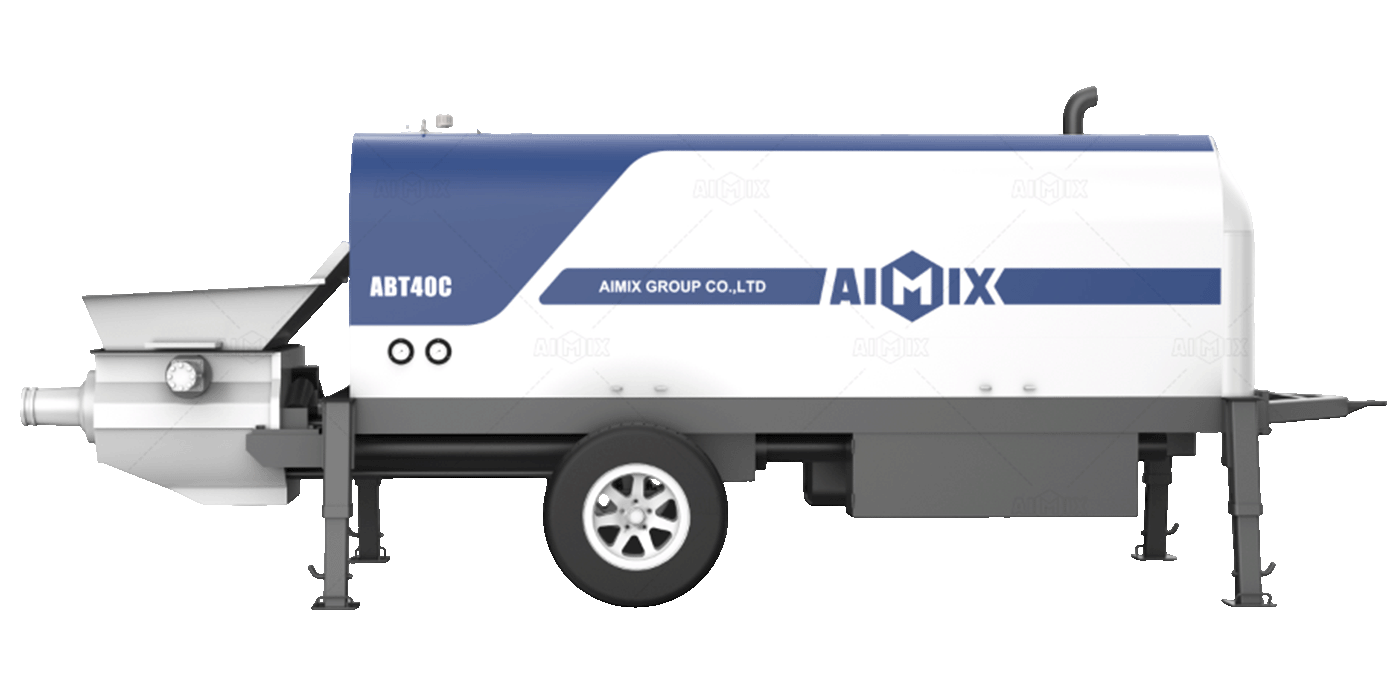 ABT40C diesel concrete pump trailer for sale in Indonesia