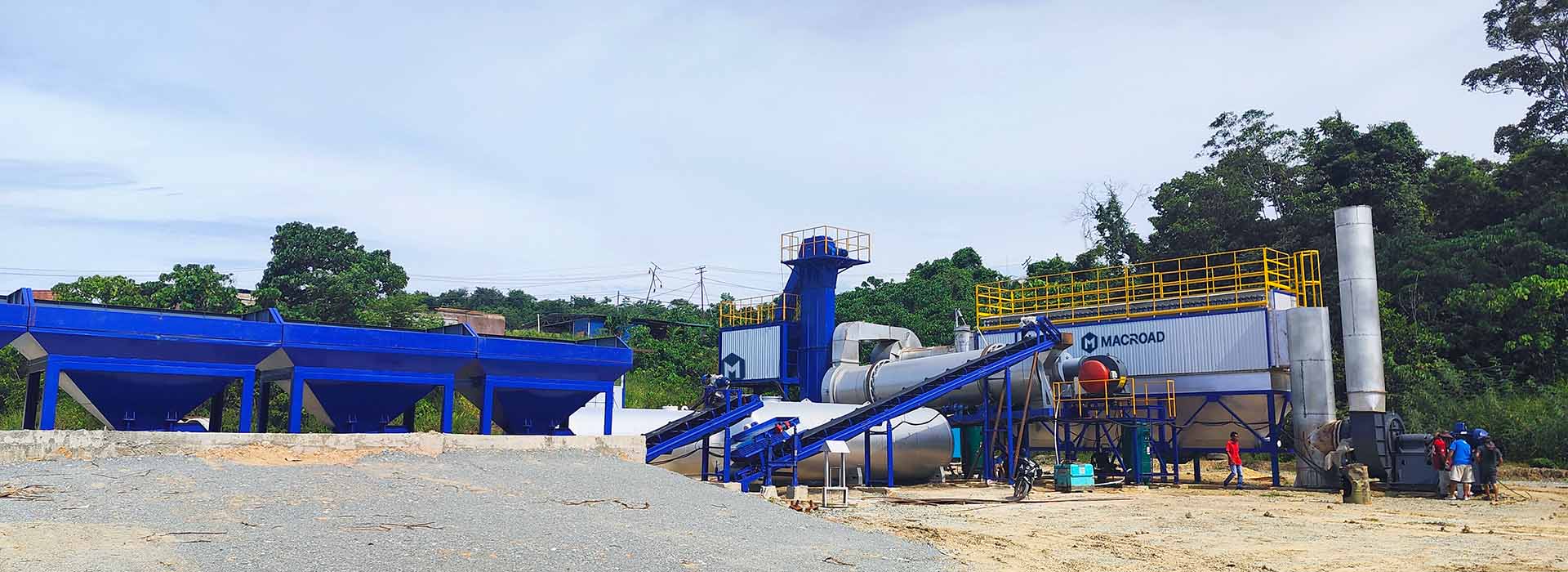120tph continuous drum mix asphalt plant in Sabah, Malaysia