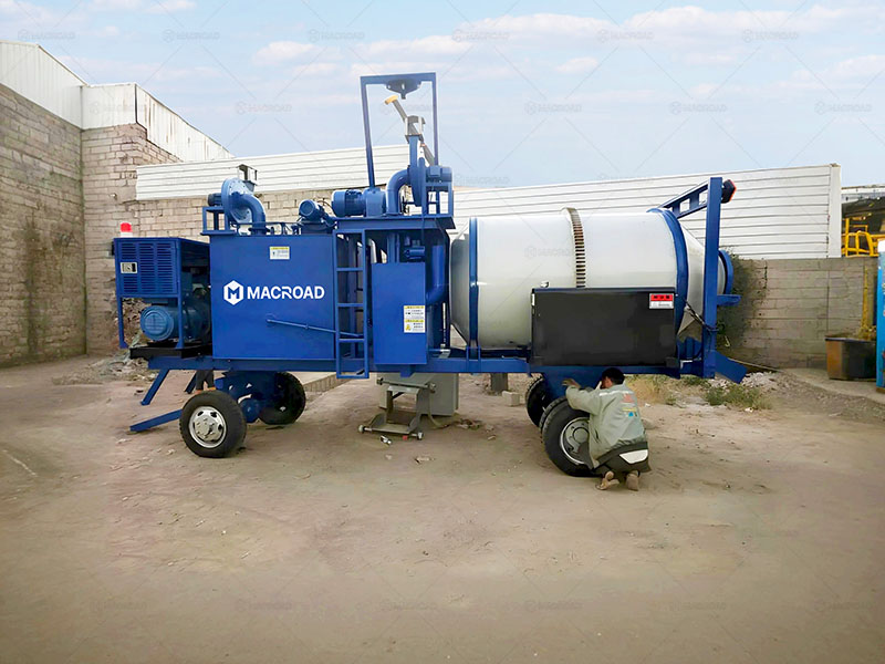 ALB-10 small portable asphalt mixer machine for road maintenance in Yemen