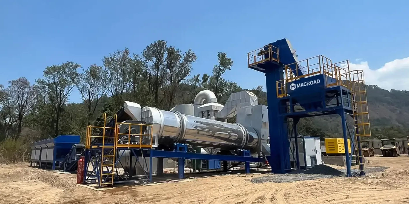 ALT120 Stationary asphalt drum mixing plant in Guatemala
