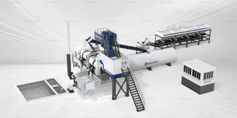 Macroad ALT Series stationary continuous asphalt drum mix plant for sale
