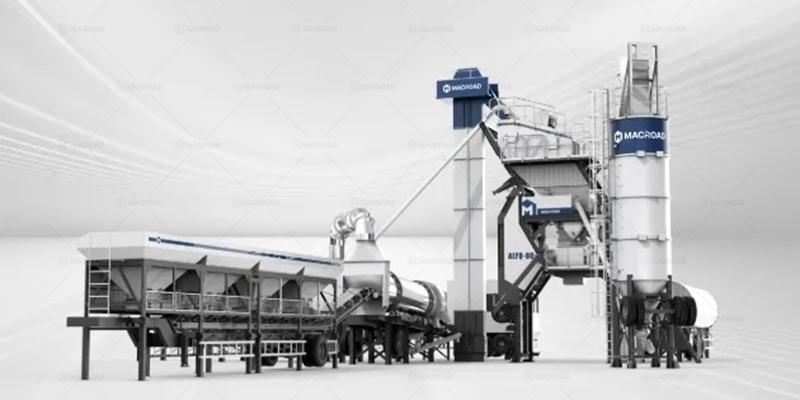 mini mobile asphalt batch mixing plant for sale for road construction
