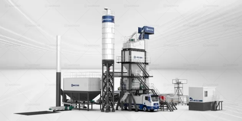 mini stationary asphalt batch plant for road and bridge construction