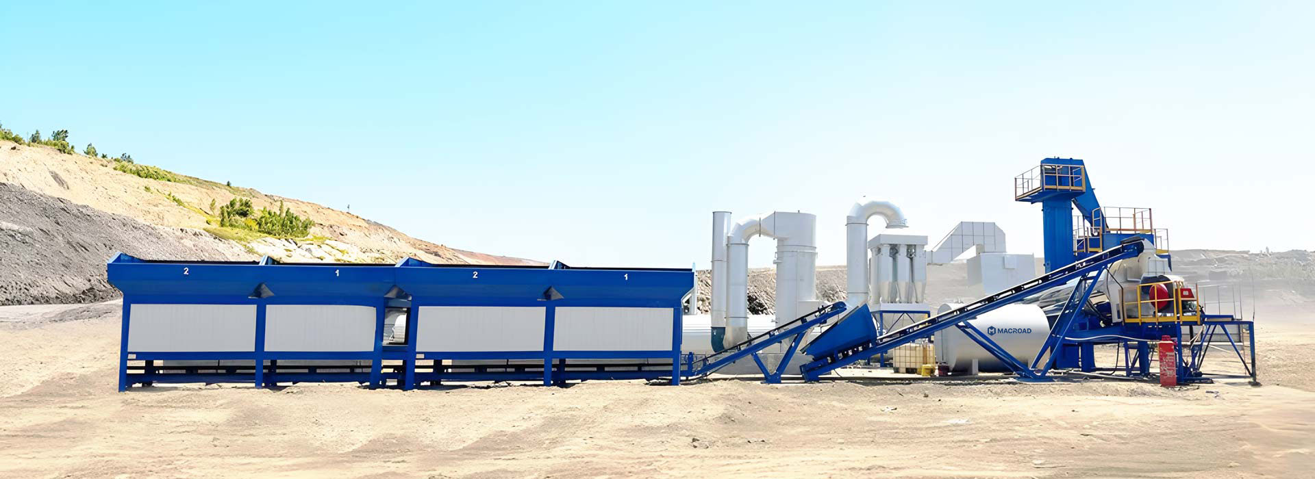 stationary continuous drum asphalt mixing plant globally