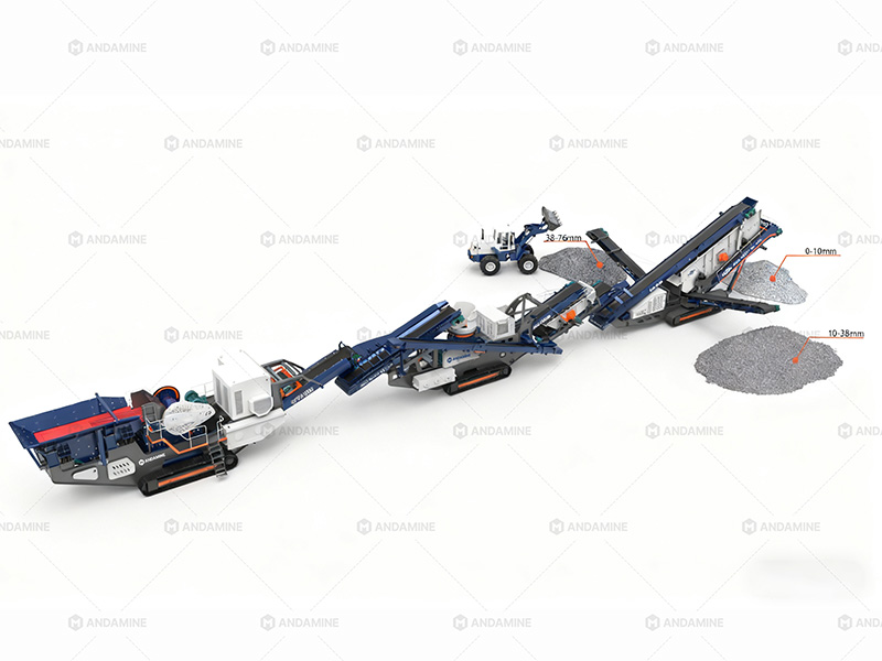 100-200tph crawler mobile rock crusher plant for construction waste recycling Indonesia