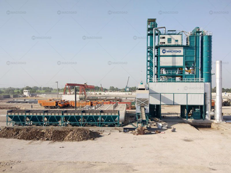 100TPH hot mix plant set up in Pakistan
