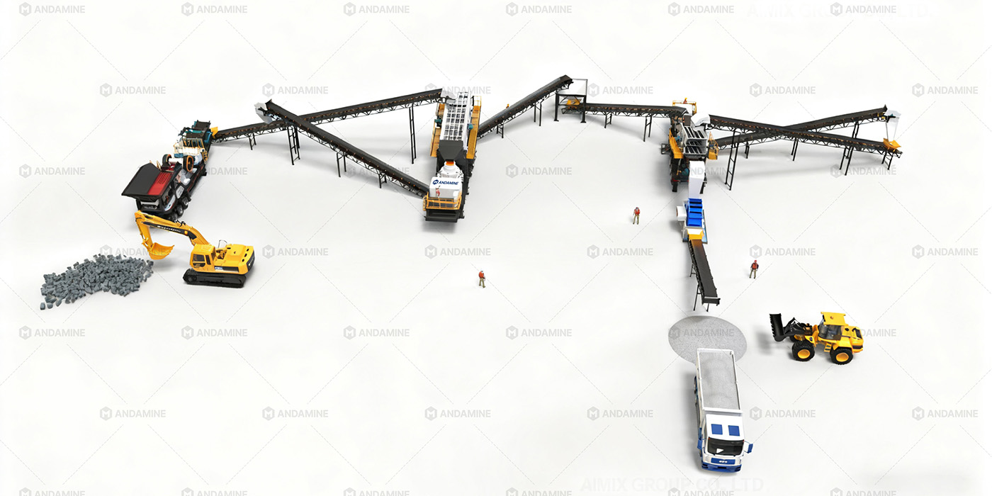 150TPH Mobile Crusher Plant for Crushing Quartz in Indonesia