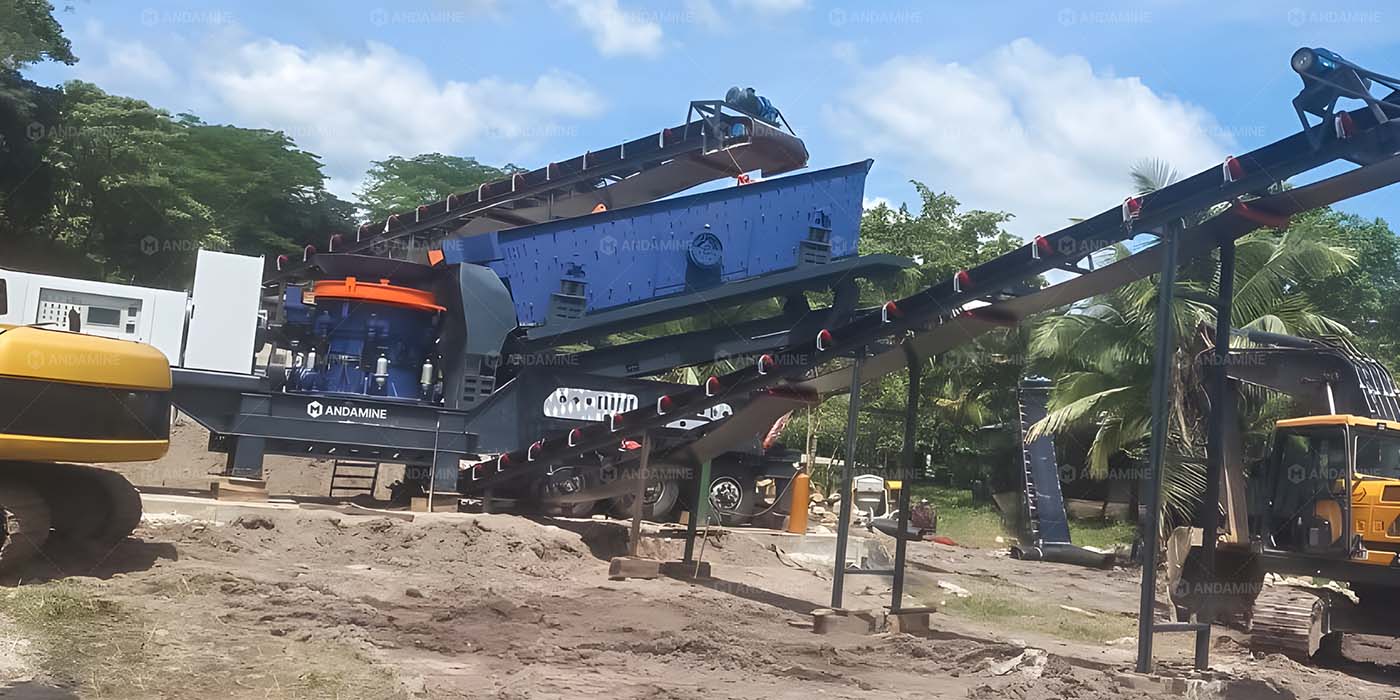 150tph Mobile Penghancur Cone for Crushing River Stone in Indonesia