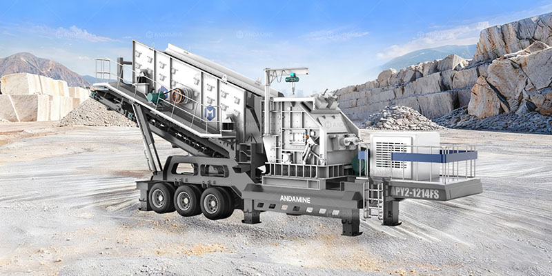 2-in-1 tire type mobile impact crusher for sale in Indonesia