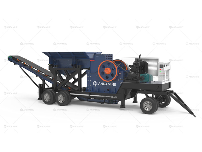 20-30T diesel portable small jaw rock crusher solution