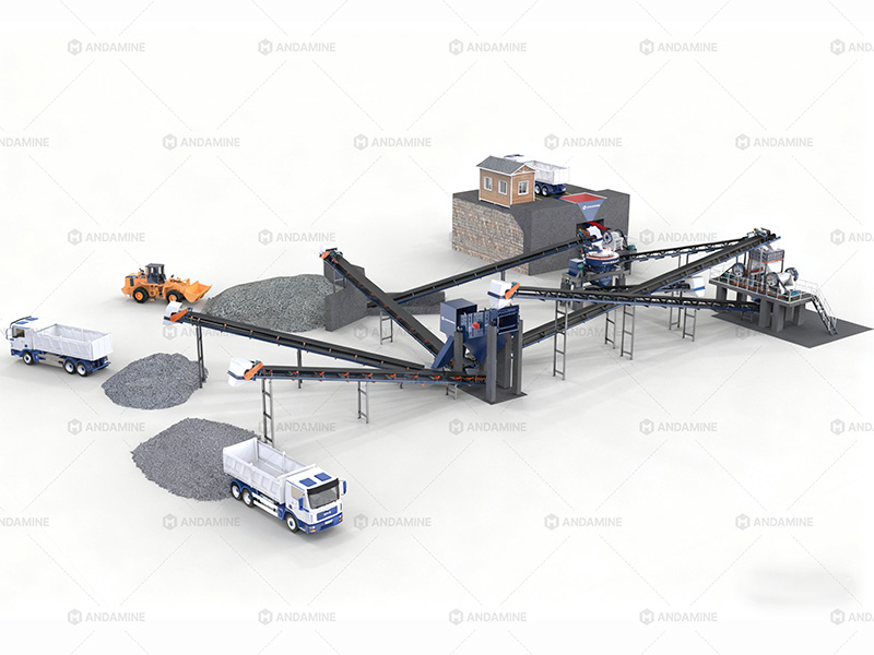 200-300tph rock crusing plant for artificial sand making Indonesia