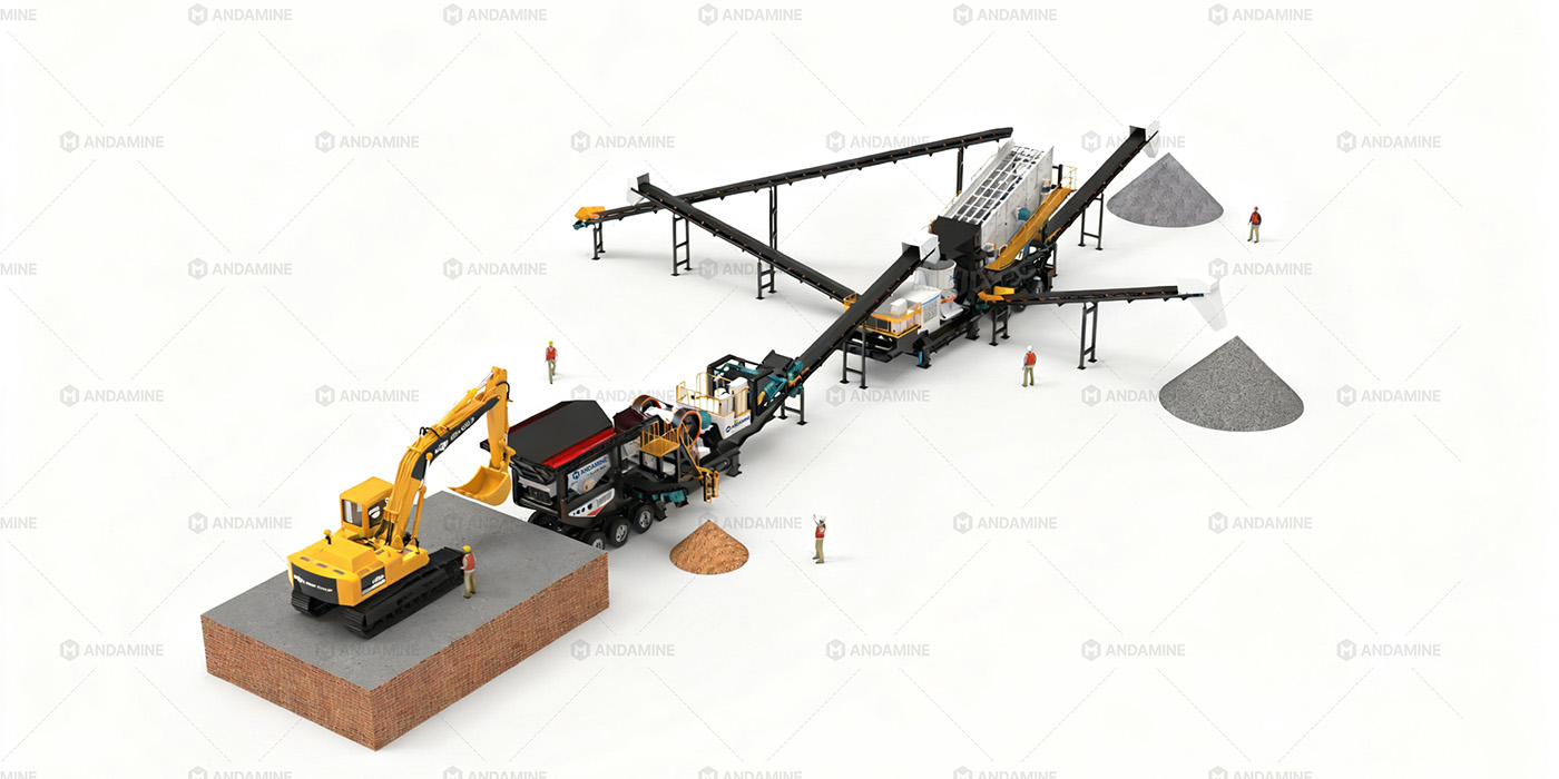 200 TPH-250 TPH Mobile Crusher Plant for Crushing Granite