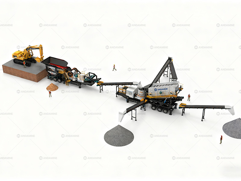 Pabrik Penghancur Batu Bergerak Bijih Besi 300T Dijual