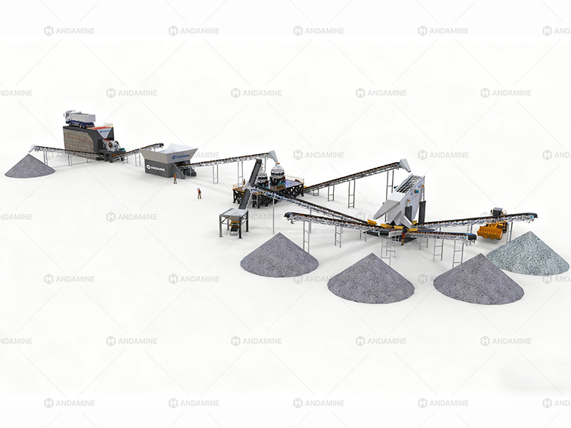 350TPH stationary cone crusher plant solution Indonesia