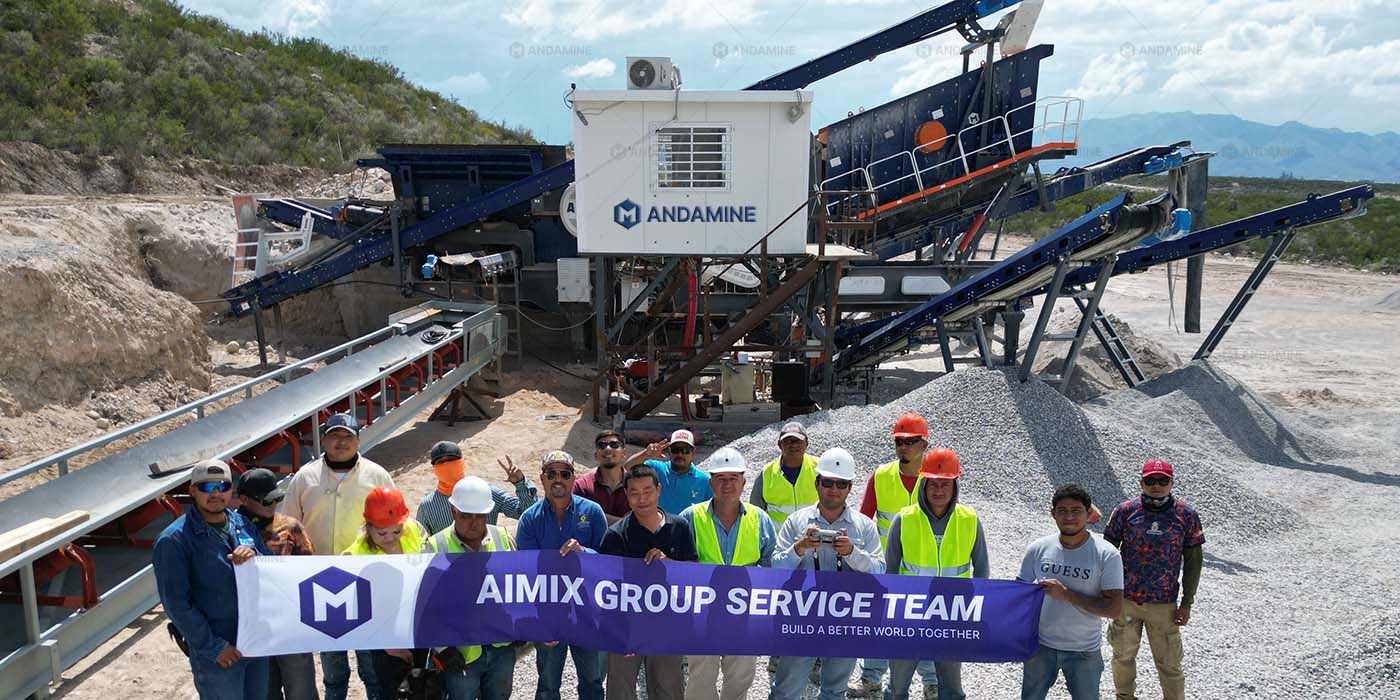 4-in-1 tire type mobile crushing plant for sale in Mexico