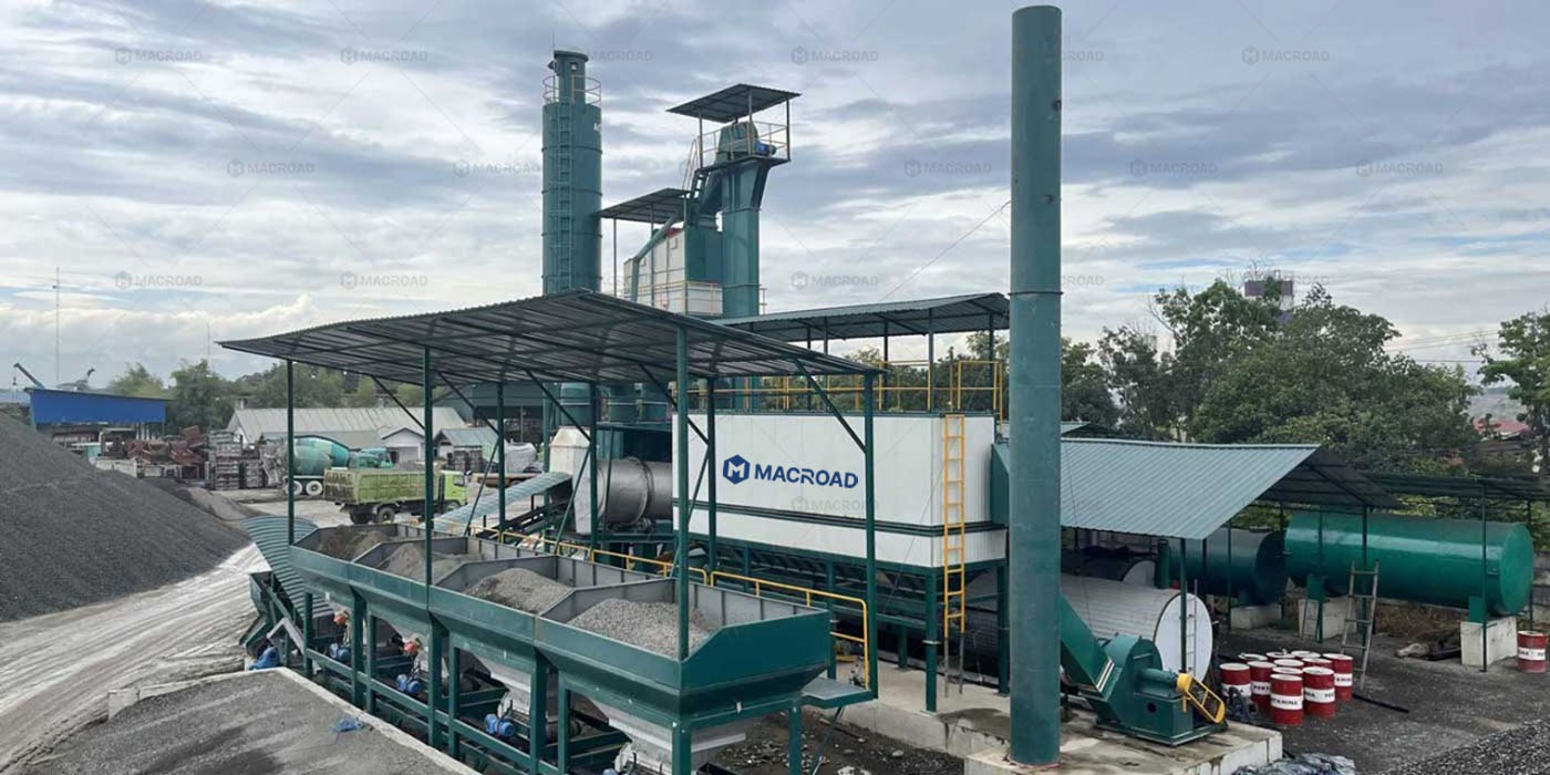 80TPH Hot Asphalt Mixing Plant for Highway Asphalt Paving in Medan, Indonesia