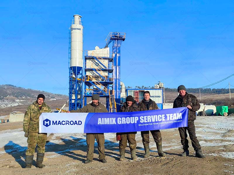 80TPH Stationary asphalt mixer plant for sale in Russia