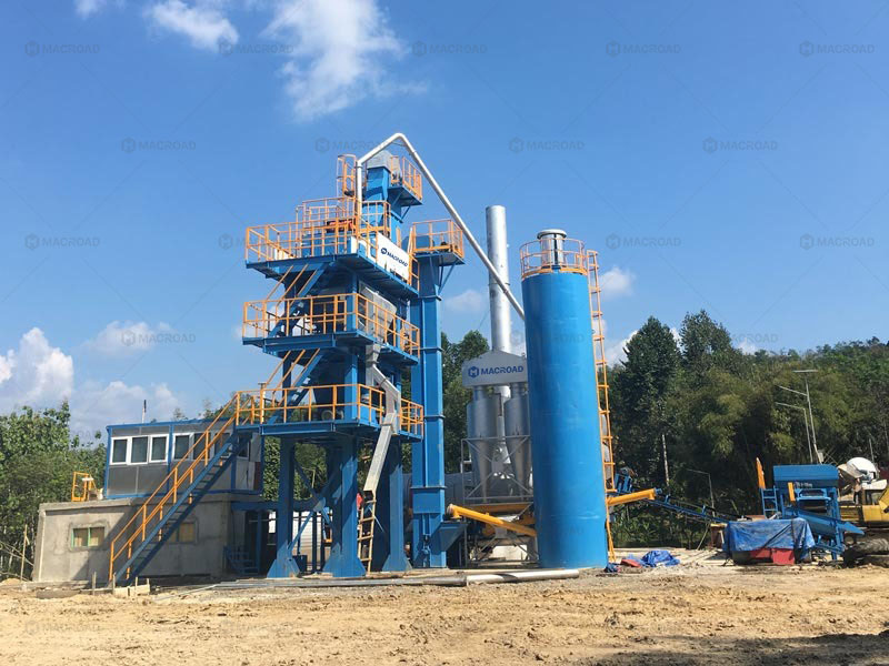 80TPH hot asphalt mixing plant in Palembang Indonesia