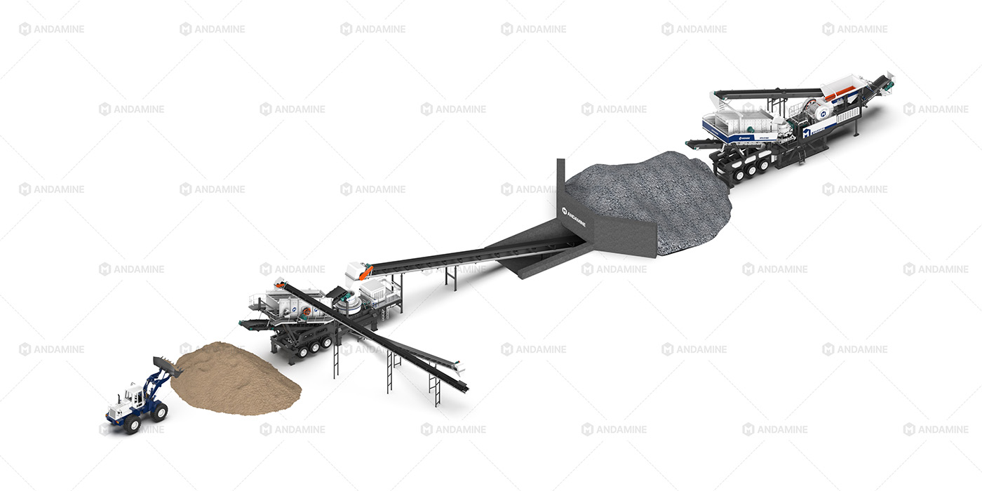 80TPH mobile sand making crusher machine and 4-in-1 combined mobile crusher