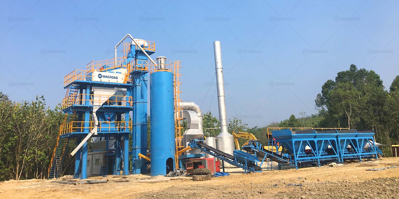 80tph batch type hot mix plant for road projects in Palembang