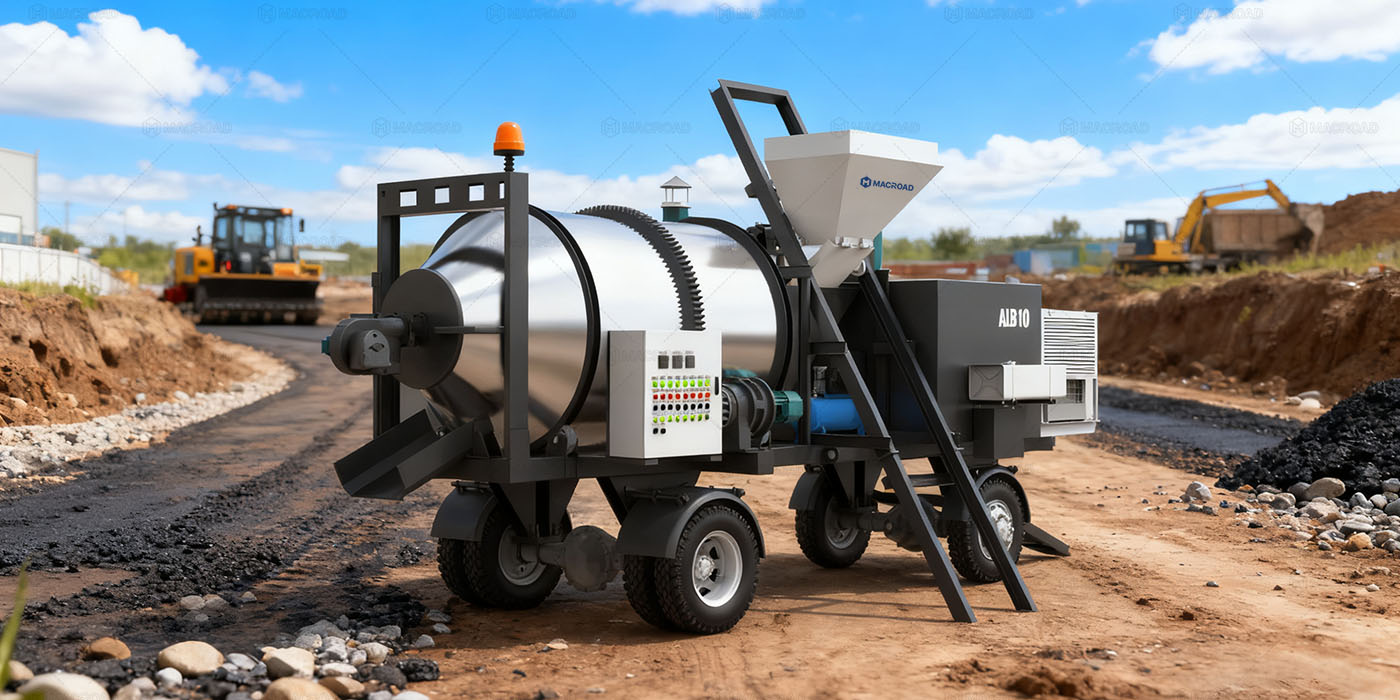 ALB Series Small Portable Asphalt mixer machine for sale macroad