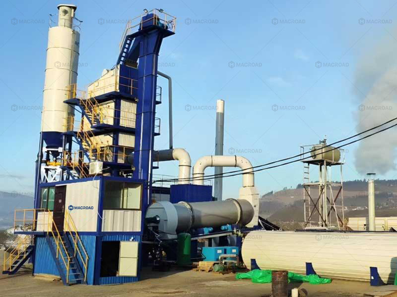 ALQ-80 stationary hot mix asphalt plant in Russia