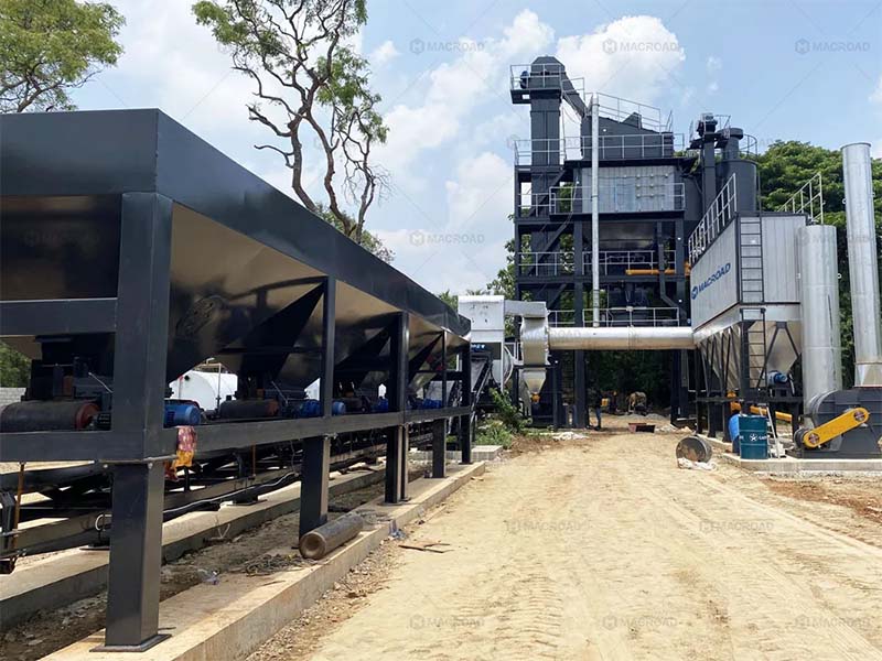 ALQ100 stationary asphalt mixing plant in Sri Lanka