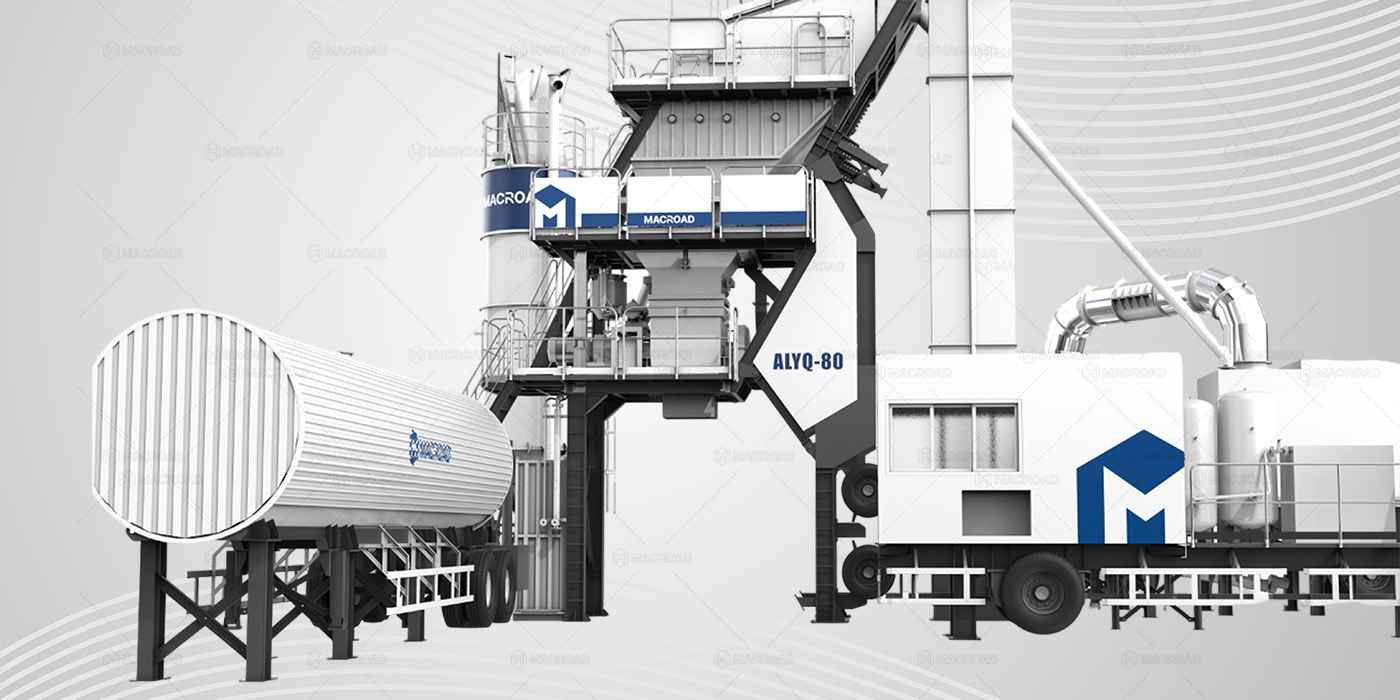 ALYQ Series batch type mobile asphalt plant for sale in Indonesia