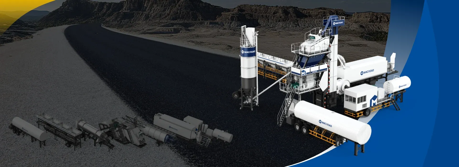 ALYQ90 Mobile asphalt batching for fast deployment in Indonesia