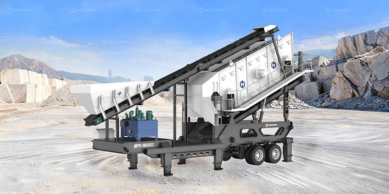 APY-S tire type mobile screening plant for sale