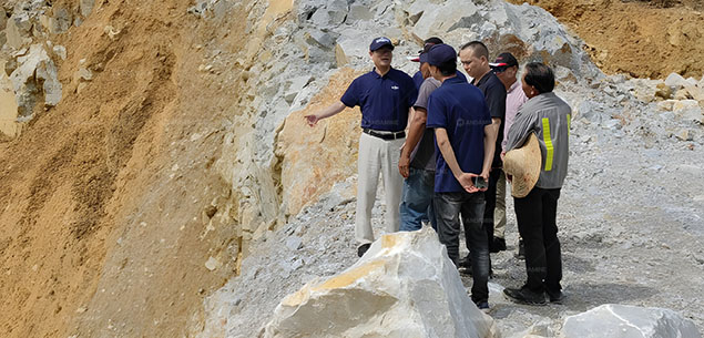 Local case field visits for stone type and capacity testing Indonesia
