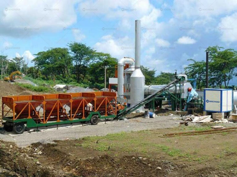Portable asphalt mixing plant simple type in Malaysia