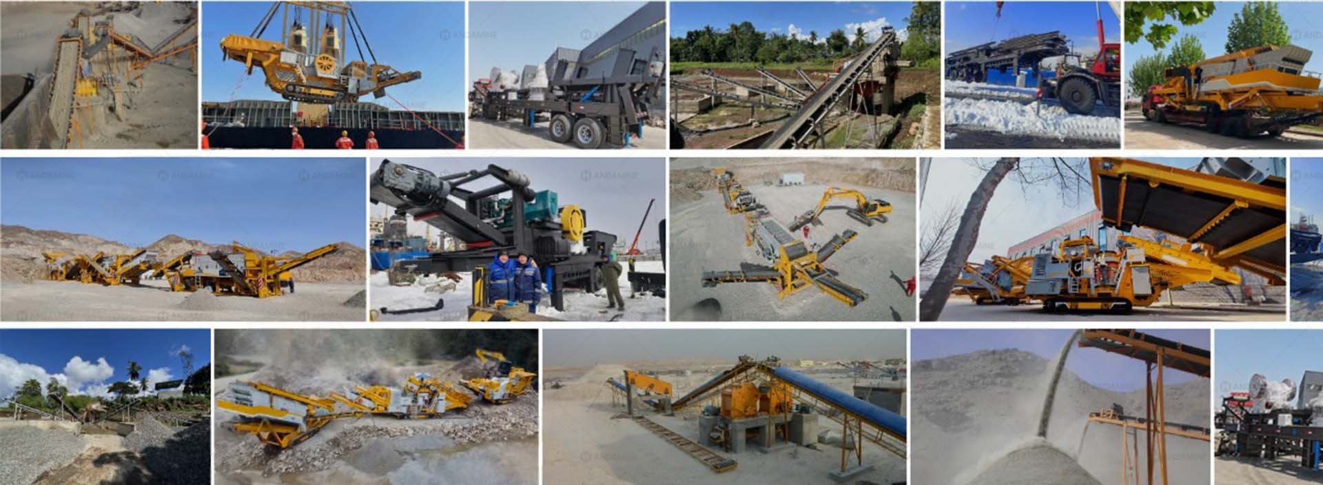 andamine rock crushing machine solutions globally
