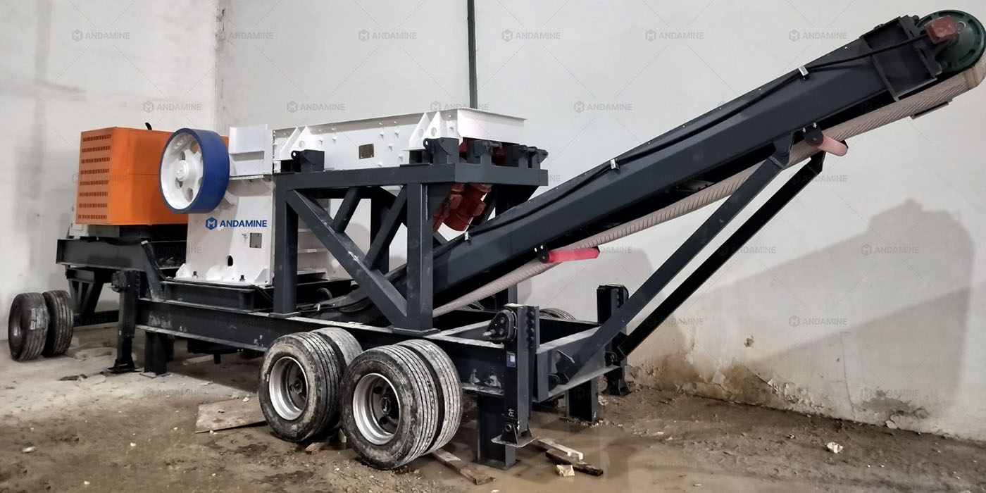mini mobile jaw rock crusher for aggregate prodution in Indonesia