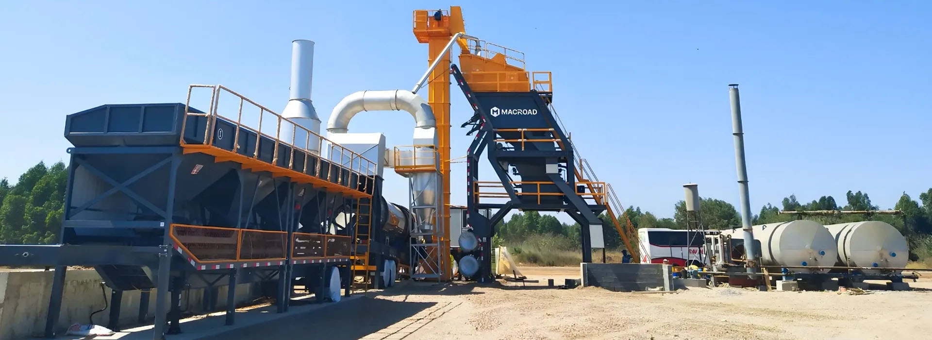 new upgrade mobile asphalt mixing plant in Macroad
