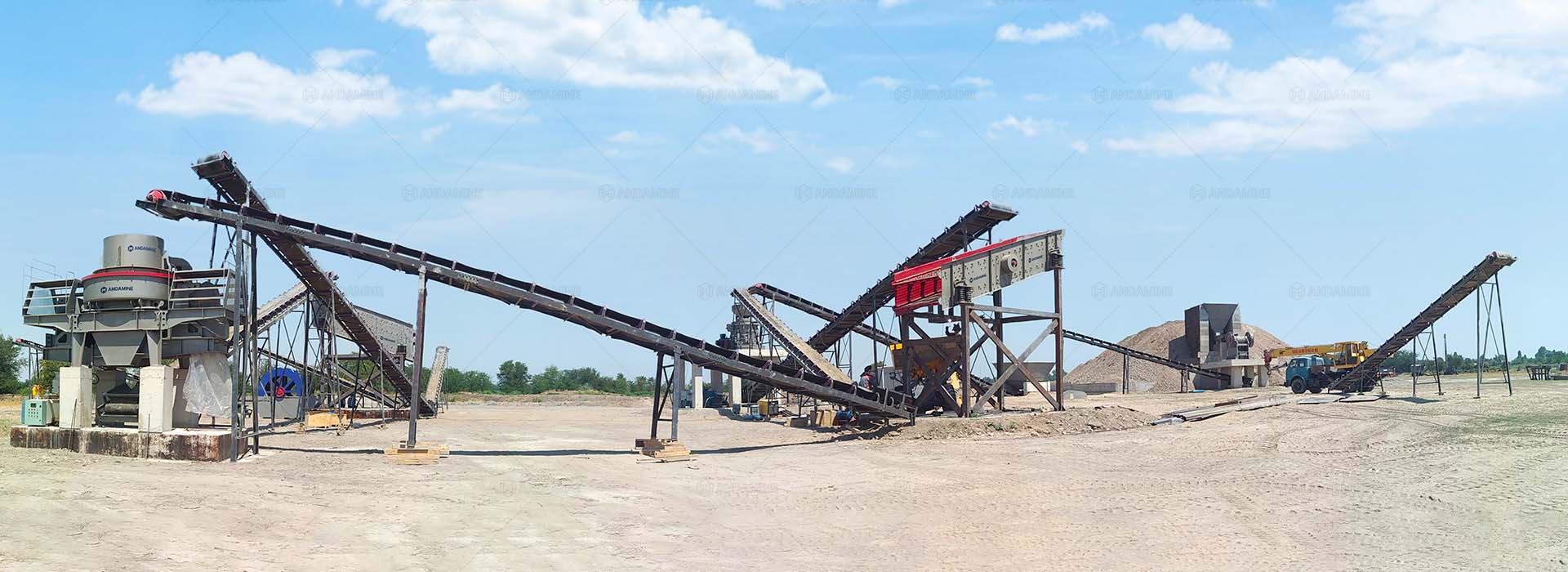 stationary sand making machine production line