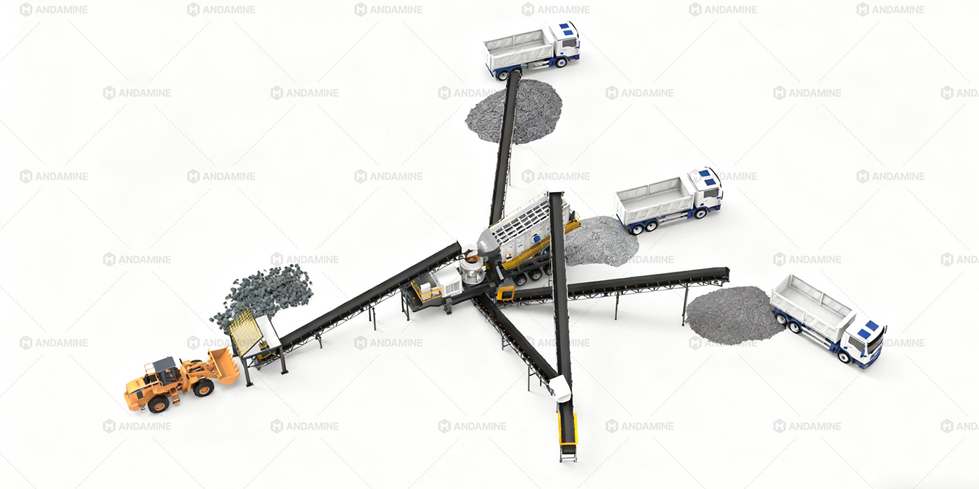 Pabrik Penghancur Granit Bergerak 100TPH – Penghancuran Kerucut Kompak untuk Pasokan Beton Modular