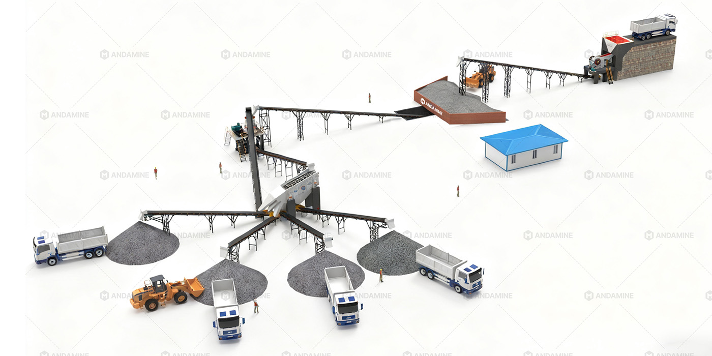 Mesin Penghancur Granit Stasioner 100TPH Dijual – Output Presisi Tinggi untuk Beton Komersial