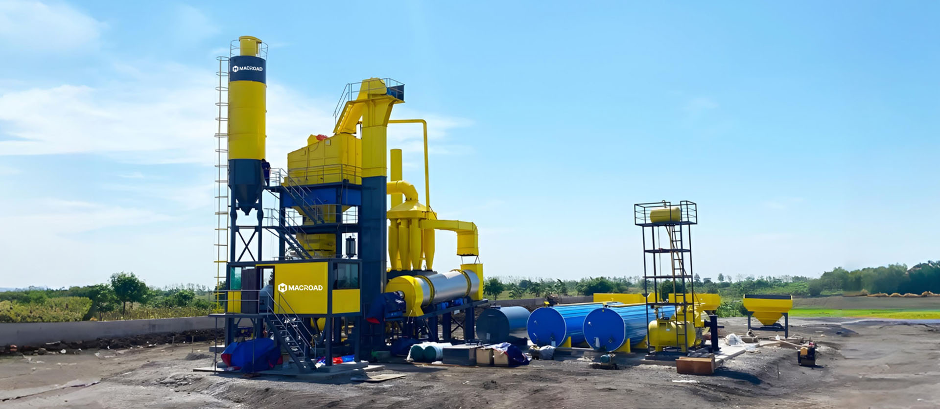 100tph asphalt batch mix plant for sale Indonesia