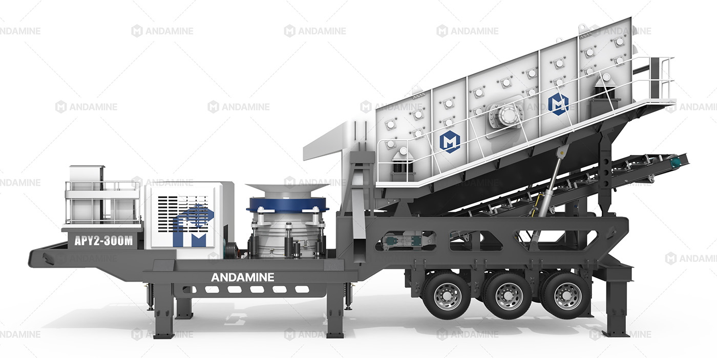 125TPH Mobile Granite Rock Crusher Plant – Cone-Focused Setup for Mid-Grade Concrete