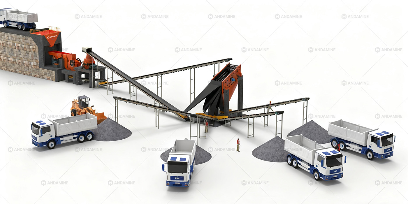 150TPH Stationary Granite Crusher Plant – Precision Cone Crushing for Ready-Mix Supply