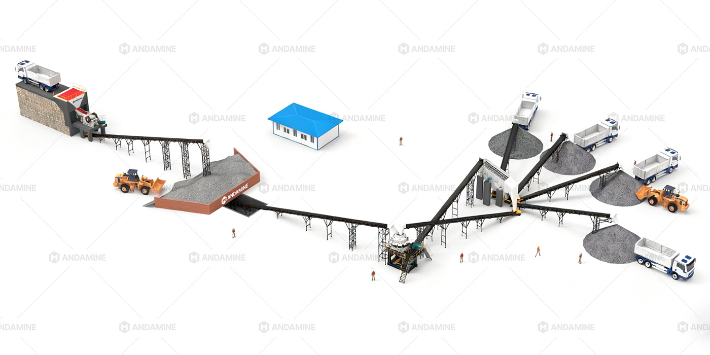 150TPH Stationary Granite Crusher Plant – Twin Feeder Setup for Multi-Spec Aggregates