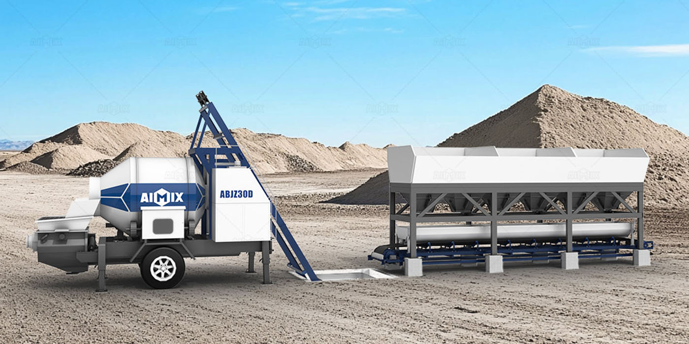 30 cubic meter per hour electric concrete mixer pump with batching machine